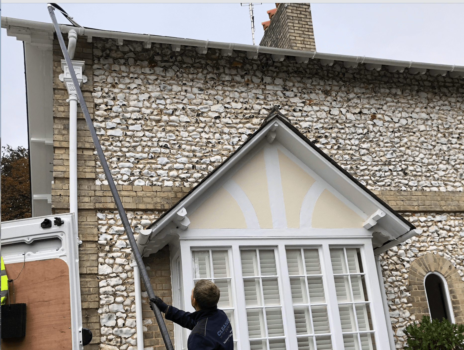 Professional gutter cleaning tools and equipment used by The Roof Moss Cleaners in Lightwater